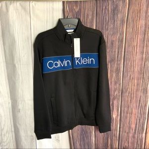 calvin klein jacket black and white